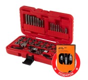 Набор метчиков и плашек SK-5 1/8-1/2, кейс, 40 предметов, в комплекте набор пассатижей МАСТАК 351-10040CP