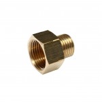 Соединитель резьбовой :M1/4"x F3/8" ЭВРИКА /1/10 ER-MFE04/06