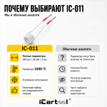 Усиленный спиральный индуктор (нагреватель) длина 240 мм. диаметр 26 мм. толщина жилы 3 мм. iCartool IC-011