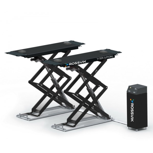 Автоподъемник ножничный ROSSVIK PRO V-32X (LP/ON) напольный г/п 3.2т, 380В RAL7040 Цвет серый V-32X_LPON