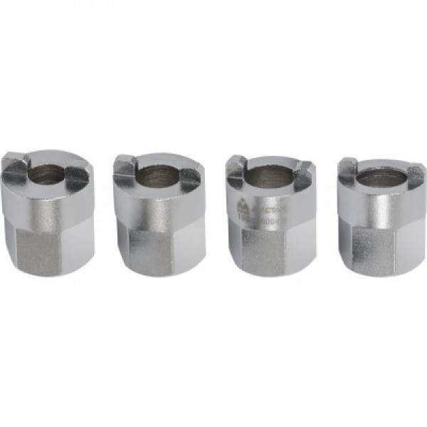 Набор торцевых головок с цапфами   МАСТАК  4 предмета 100-10004B