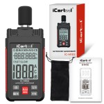 Шумомер цифровой 3 в 1, 30–130 дБ, с измерением температуры и влажности iCartool IC-M102