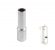 Головка торцевая глубокая шестигранная 3/8, 9 мм AFFIX AF00130009