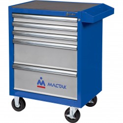 Тележка инструментальная, 5 выдвижных ящиков, ОПТИМА, синяя МАСТАК 521-05581MB