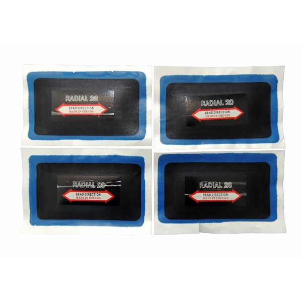 CLIPPER НАБОР ЗАПЛАТ 11-720 кордовых для боковых порезов 76*125мм (10шт.) X-TRA SEAL 11-720