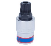 Насадка (бита) торцевая 1/2, Spline, M18, L = 66 мм, с отверстием KING TONY 402B18