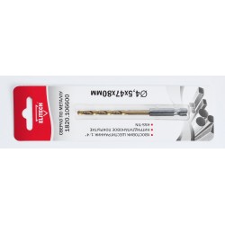 Сверло 4.5х80 HSS-G+TiN HEX1/4' 1820.106600