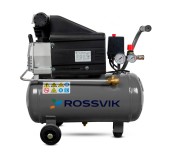 Компрессор поршневой ROSSVIK СБ4/С-24.J1047В, 200л/мин, 8бар, ресивер 24л, 220В/1,5кВт RAL7016 СЕРЫЙ