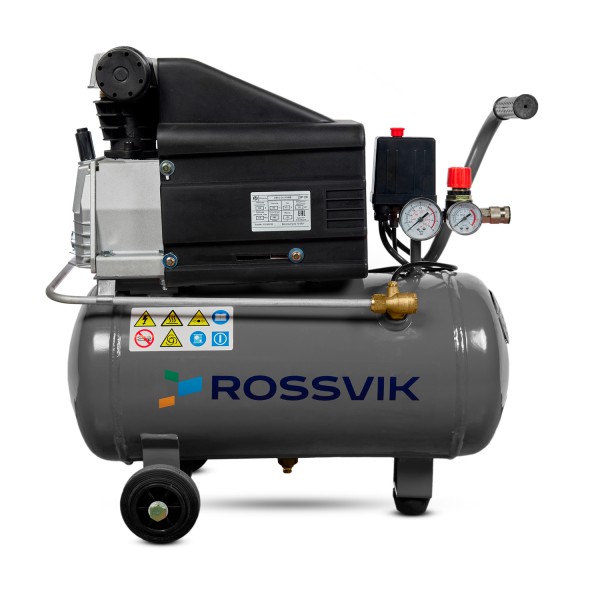 Компрессор поршневой ROSSVIK СБ4/С-24.J1047В, 200л/мин, 8бар, ресивер 24л, 220В/1,5кВт RAL7016 СЕРЫЙ СБ4/С-24.J1047В RAL7016