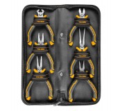 Набор пассатижей и бокорезов GRIPro, мини, 6 предметов, в футляре на молнии TOLSEN TT10359