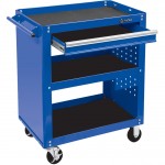 Тележка открытая ОПТИМА, 3 полки и выдвижной ящик, синяя МАСТАК 520-01580MB