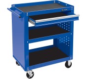Тележка открытая ОПТИМА, 3 полки и выдвижной ящик, синяя МАСТАК 520-01580MB