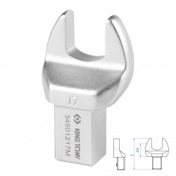 Насадка рожковая серии FIT, 17 мм, 14х18 мм KING TONY 34501217M