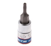 Насадка (бита) торцевая 1/4, Torx, T9, L = 37 мм, с отверстием KING TONY 203709