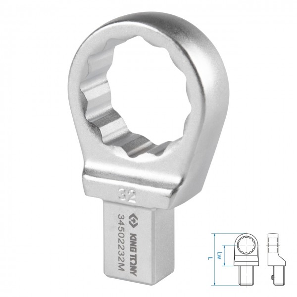 Насадка накидная серии FIT, 32 мм, 14х18 мм KING TONY 34502232M