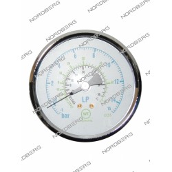 NORDBERG ЗАПЧАСТЬ МАНОМЕТР LP (15BAR/80d) для NF22L