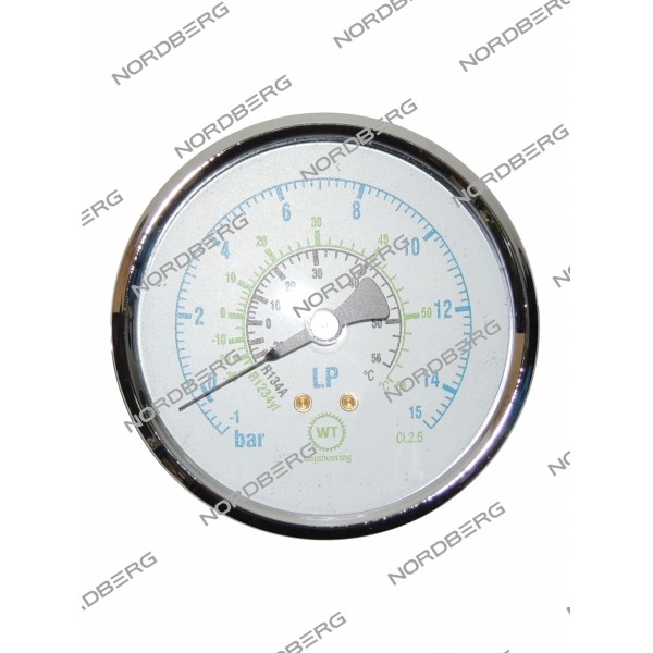 NORDBERG ЗАПЧАСТЬ МАНОМЕТР LP (15BAR/80d) для NF22L NF22L#GAUGE15