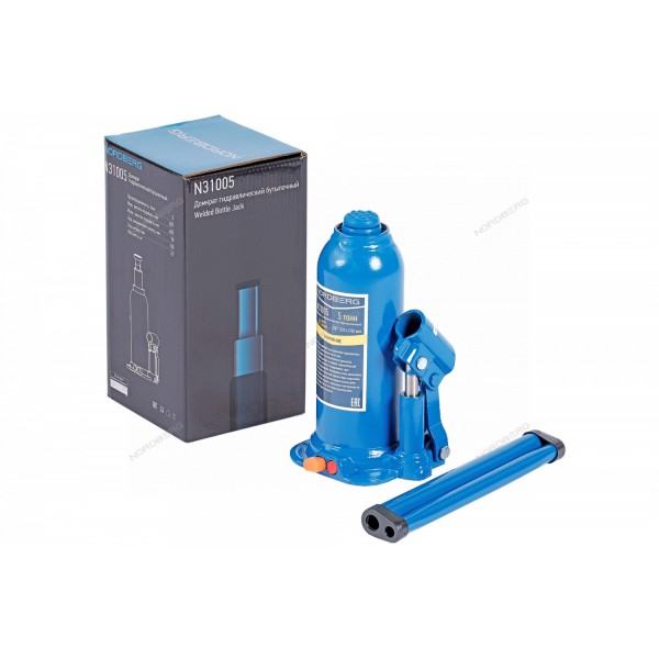 Домкрат бутылочный, 5 т NORDBERG N31005