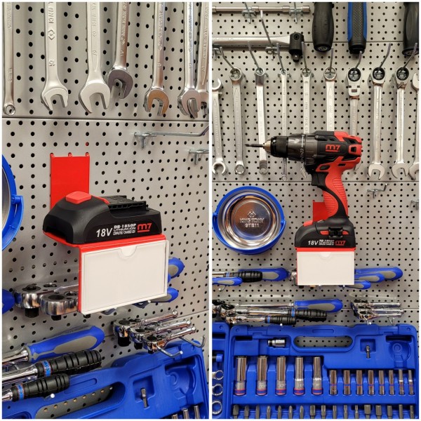 Держатель электроинструмента с ценникодержателем MIGHTY SEVEN AD-101