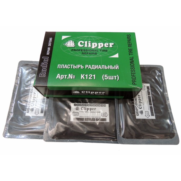 CLIPPER НАБОР ЗАПЛАТ  кордовые для боковых порезов 90*135мм (2 слоя корда) (5шт.) K121