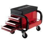 Табурет механика с 3 инструментальными ящиками, г/п 110 кг WDK-86032