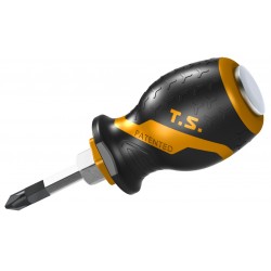 Отвертка крестовая GRIPro, Phillips, PH2, 38 мм, силовая TOLSEN TT20140