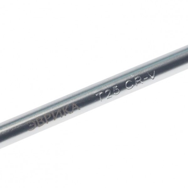 Ключ TORX T25 : Г-образный экстрадлинный ЭВРИКА /1/16/112 ER-76625XL