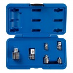 Набор переходников 1/4, 3/8, 1/2, 3/4, 6 предметов, кейс KING TONY 78106