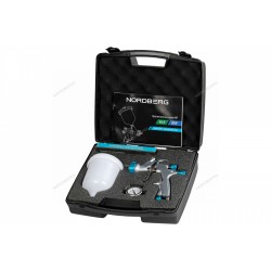 Краскопульт LVMP с верхним бачком, сопло 1,3 мм, пластиковый кейс NORDBERG NP7513