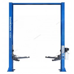 Подъемник двухстоечный 4 т, верхняя синхронизация, H=4 м, 380 В, синий NORDBERG N4120H1-4B_3+2_380