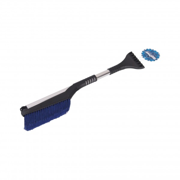 Щетка  для снега телескопическая со скребком 64-89см BLUE MEGAPOWER /1/40 M-71039BL