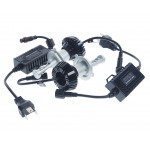 Автолампа H4 BRIGHT WHITE 12 SMD 6200K с блоком (2шт) 12-24V 6000лм MEGAPOWER /1/10 M-58721