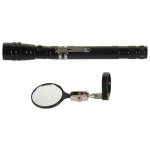 Фонарик на гибкой рукоятке с зеркалом, 3 светодиода, магнит, длина 170-550 мм WDK-65453