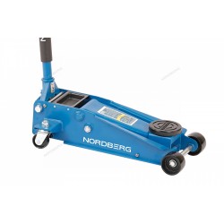 Домкрат подкатной 3 т с резиновой насадкой, быстрый подъем NORDBERG N3203