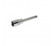 Насадка-вставка с битой Pozidrive PZ4 ER-94704 1/2 22мм L=100мм ЭВРИКА /1/20
