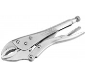 Зажим с фиксатором 180 мм, с закругленными губками TOLSEN TT10380