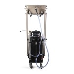 Установка для откачки или слива масла с предкамерой и подкатной ванной, бак 80 л WDK-89480