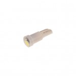 Автолампа T5 (W2*4.6d) 1 SMD 3528  WHITE 6000K 18лм   12V MEGAPOWER /10 /100 M-50113W