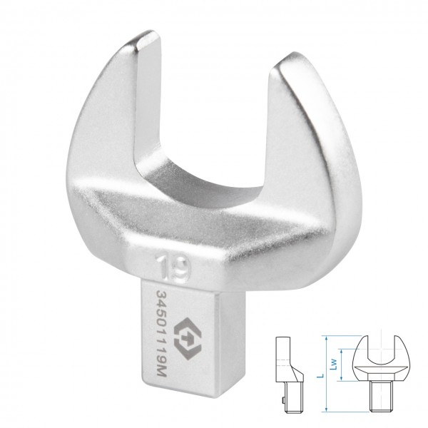 Насадка рожковая серии FIT, 19 мм, 9х12 мм KING TONY 34501119M