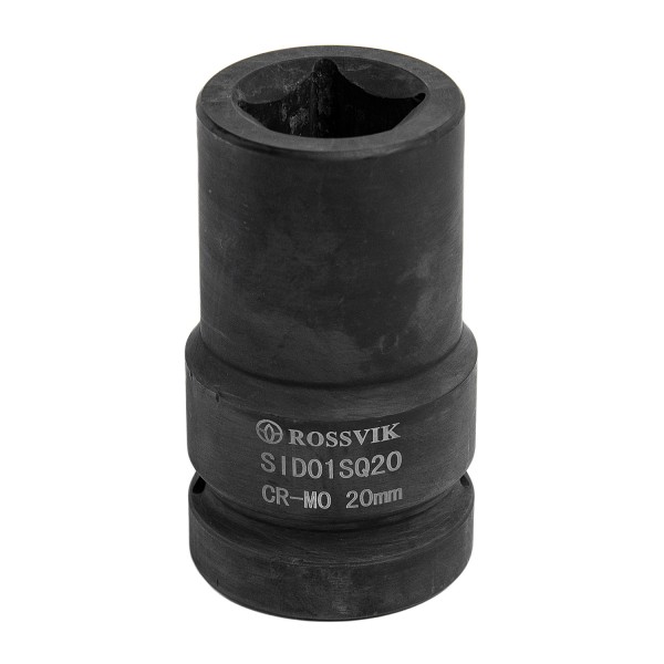 Головка торцевая ударная четырехгранная ROSSVIK, 1", 20мм, L-80мм SID01SQ20