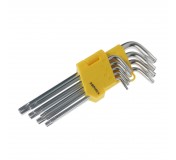 Набор ключей TORX ER-15109LT: Г-образных удлиненных T10-T50 9пр. ЭВРИКА /1/12/60