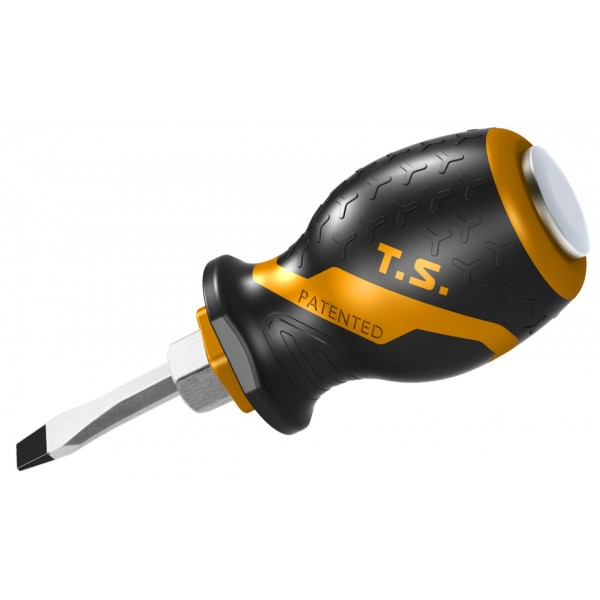 Отвертка шлицевая GRIPro, Slotted 6,5 мм, 38 мм, силовая TOLSEN TT20138