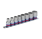 Набор торцевых головок 1/2, шестигранные, 3/8-7/8, 8 предметов KING TONY 4510SR