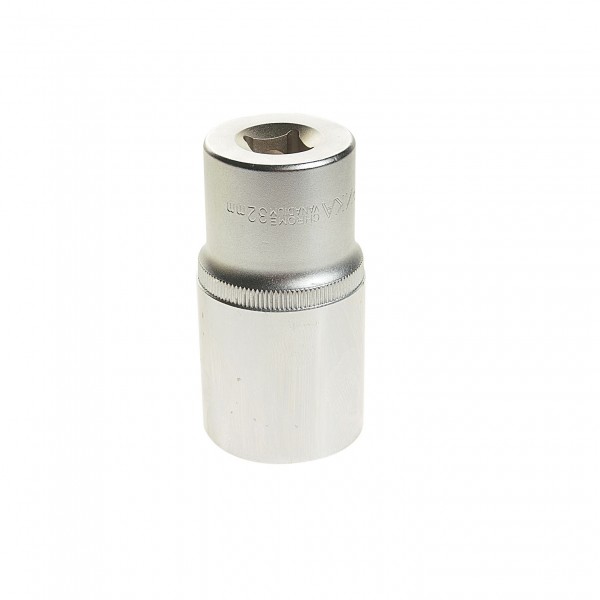 Головка торцевая 32мм 1/2" 6-гранная глубокая L=80мм ЭВРИКА   1/56 ER-91523