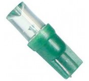 Автолампа W1.2W (W2*4.6d) LED CONE GREEN 12лм   12V MEGAPOWER /100 /1000