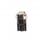 Автолампа T10W (W2,1x9,5d) 1 SMD 5050 WHITE 6000K 20лм 12V MEGAPOWER /10 /100 OLD M-10105W