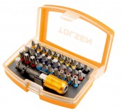 Набор вставок (бит) 1/4, PH, PZ, Hex, Torx, Slotted, 32 предмета TOLSEN TT20370