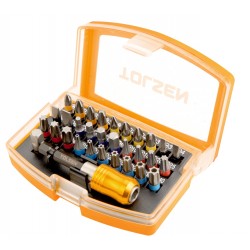 Набор вставок (бит) 1/4, PH, PZ, Hex, Torx, Slotted, 32 предмета TOLSEN TT20370