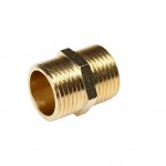 Соединитель резьбовой :наруж. резьба 3/8"x3/8" ЭВРИКА /1/10 ER-MM06/06