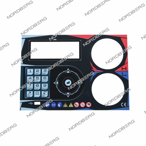 NORDBERG ЗАПЧАСТЬ ПАНЕЛЬ центральная (наклейка) для NF22L F0705